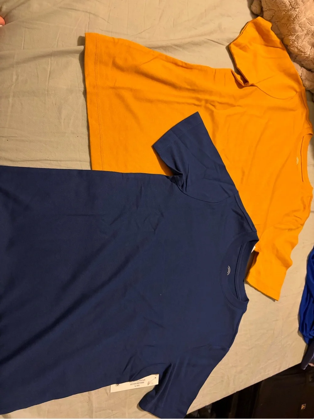 wonder nation Navy and Mustard Short Sleeve Tees